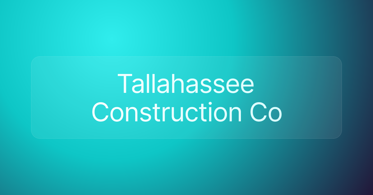 Tallahassee Construction Co