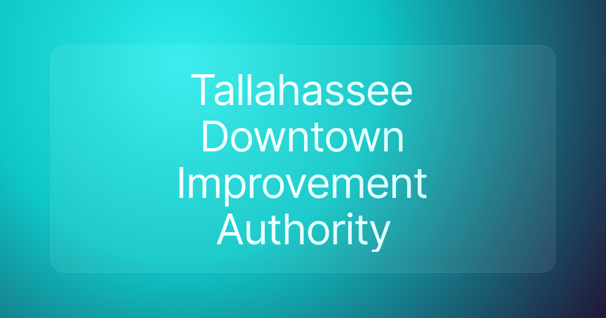 Tallahassee Downtown Improvement Authority