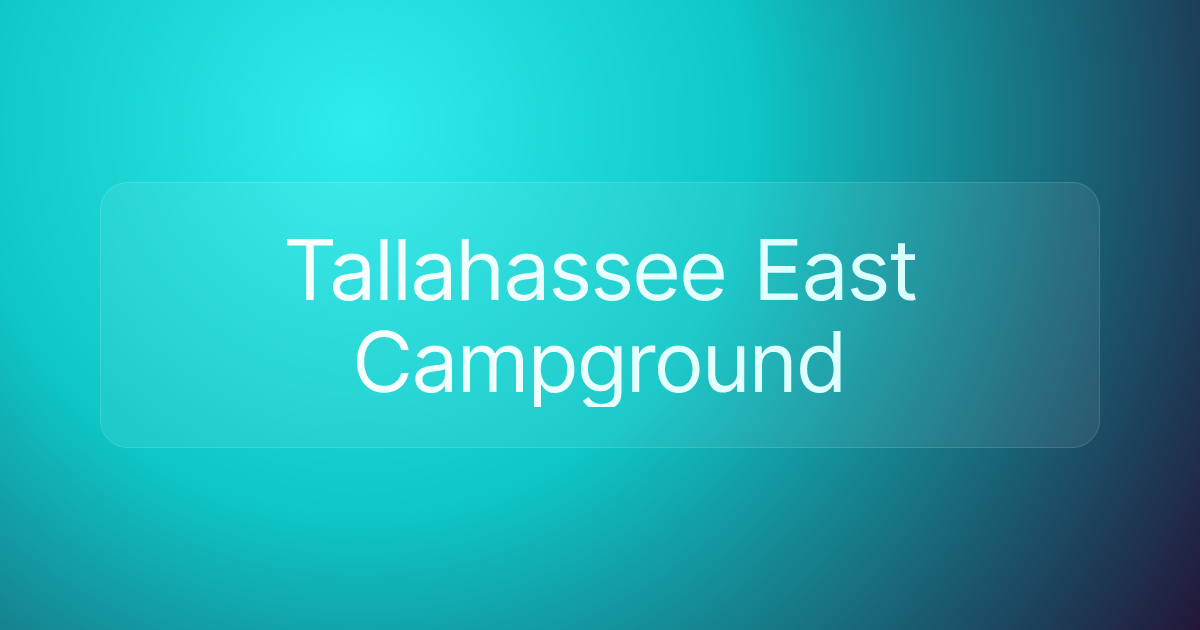 Tallahassee East Campground