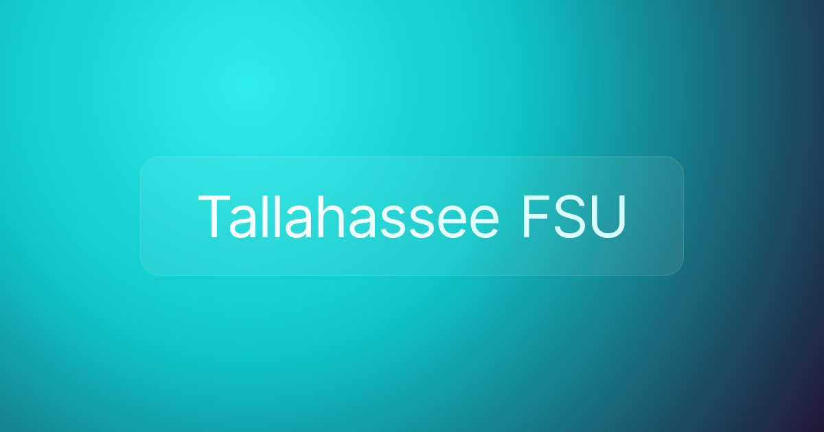 Tallahassee FSU