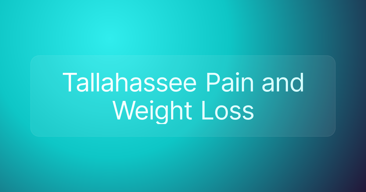 Tallahassee Pain and Weight Loss