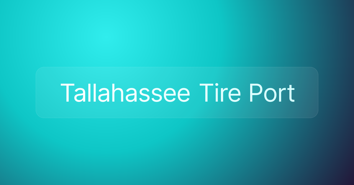 Tallahassee Tire Port