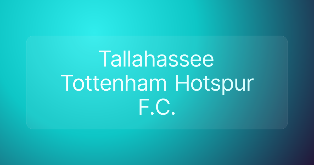 Tallahassee Tottenham Hotspur F.C.