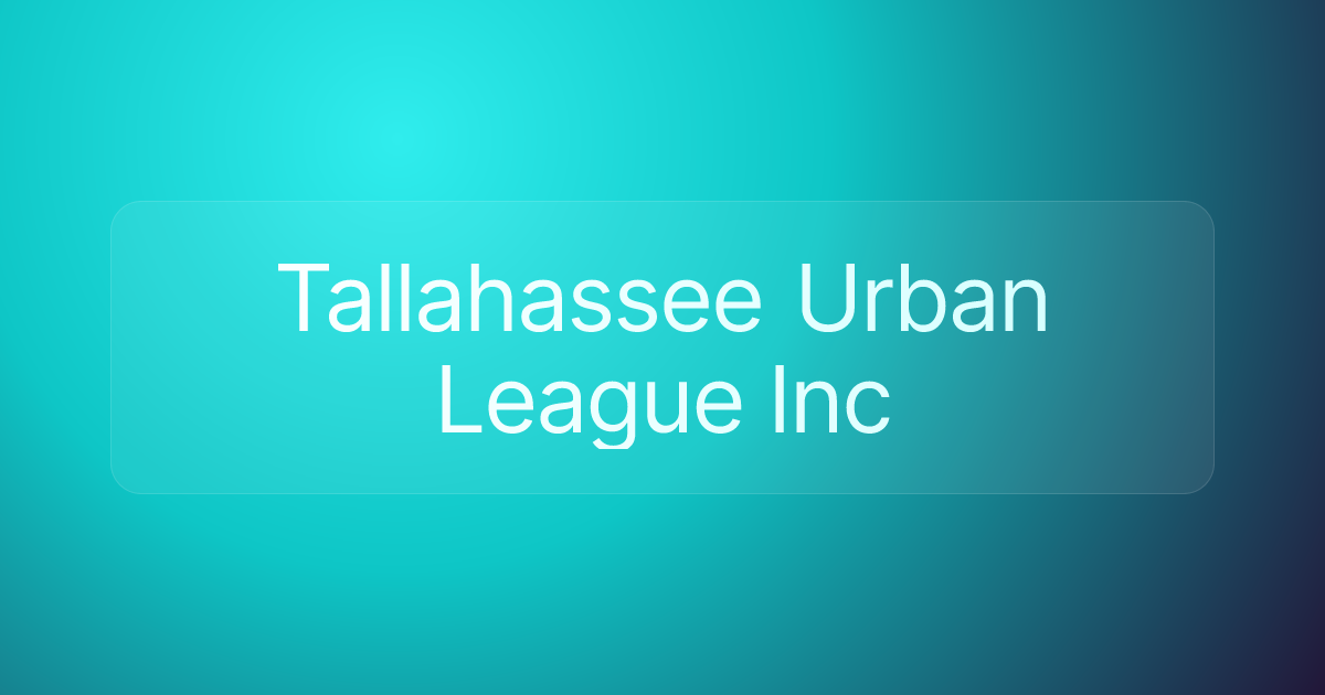 Tallahassee Urban League Inc