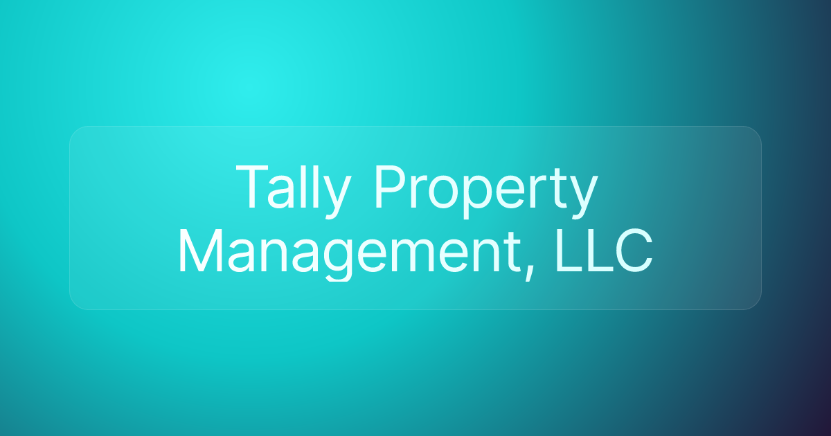 Tally Property Management, LLC
