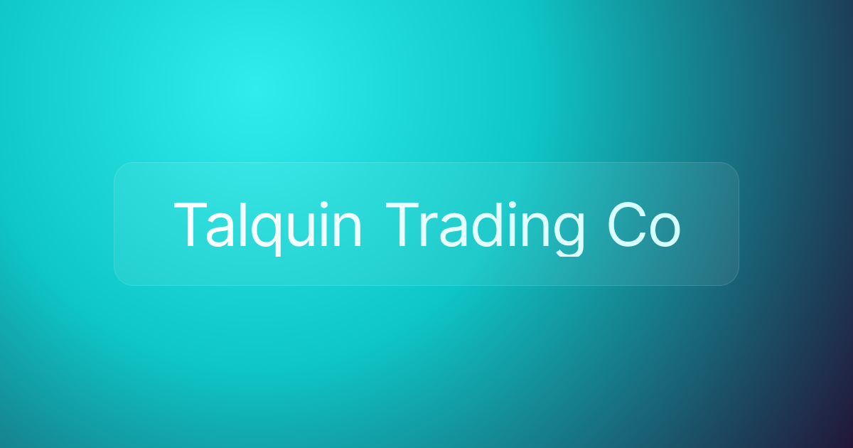 Talquin Trading Co
