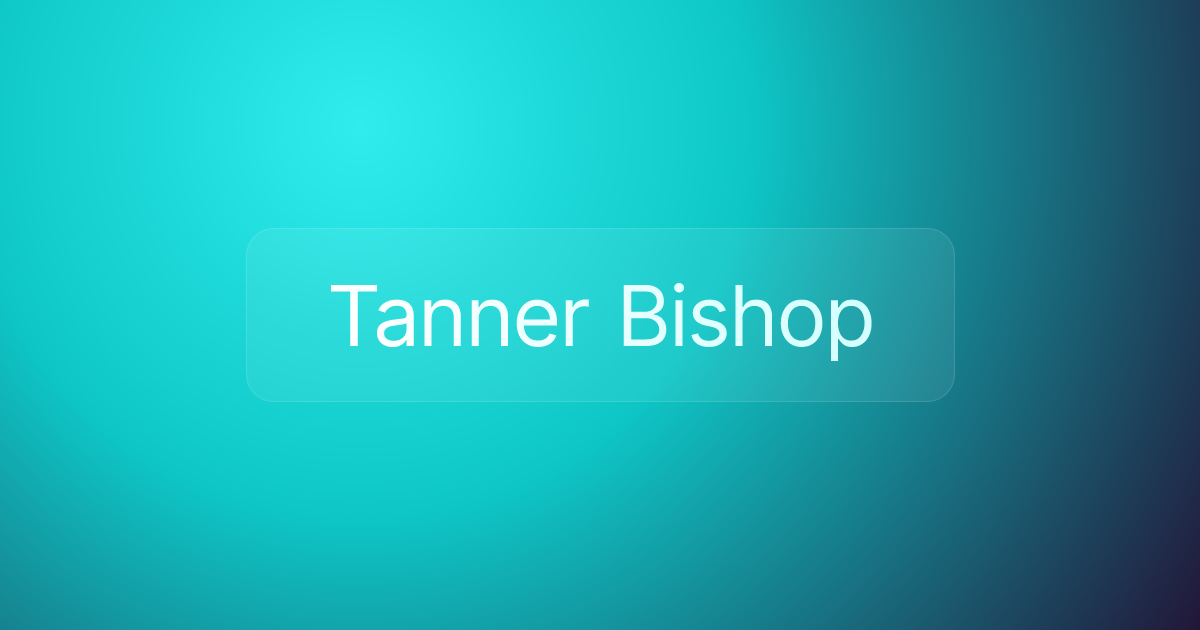 Tanner Bishop