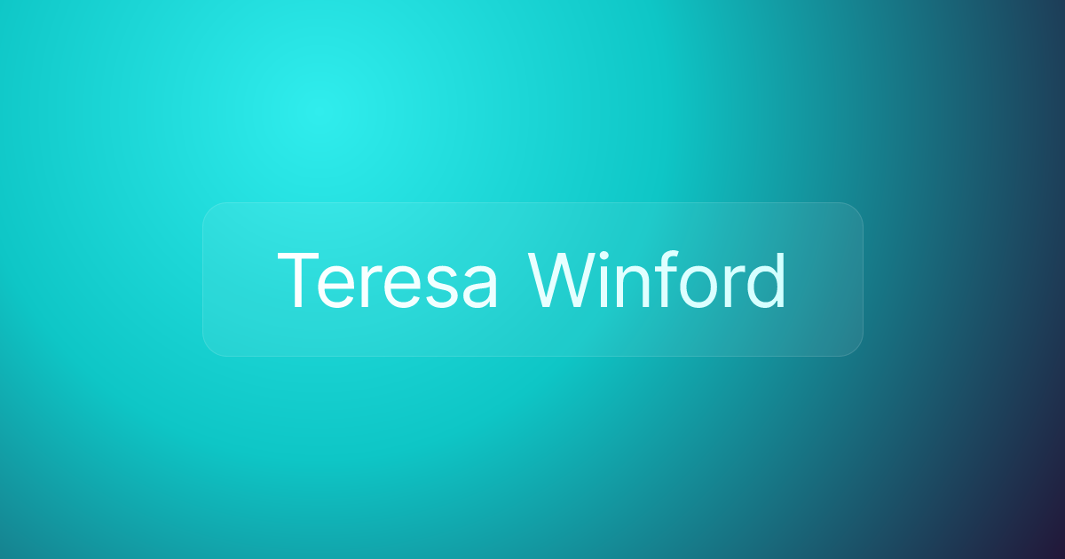 Teresa Winford