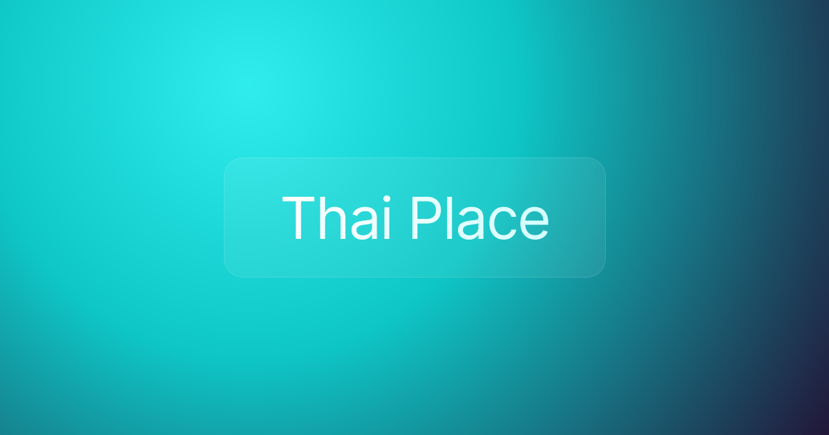 Thai Place