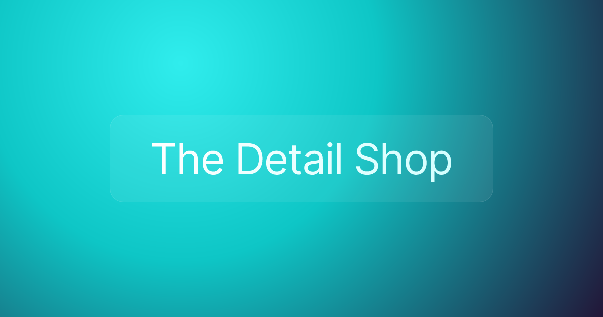 The Detail Shop