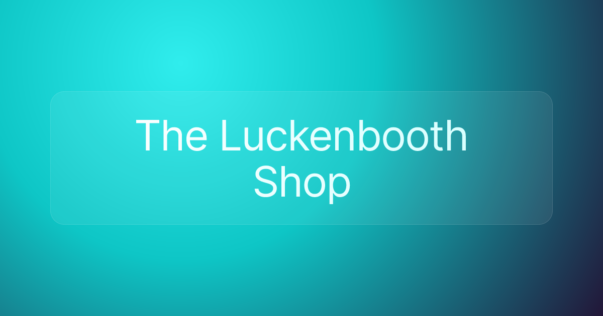 The Luckenbooth Shop
