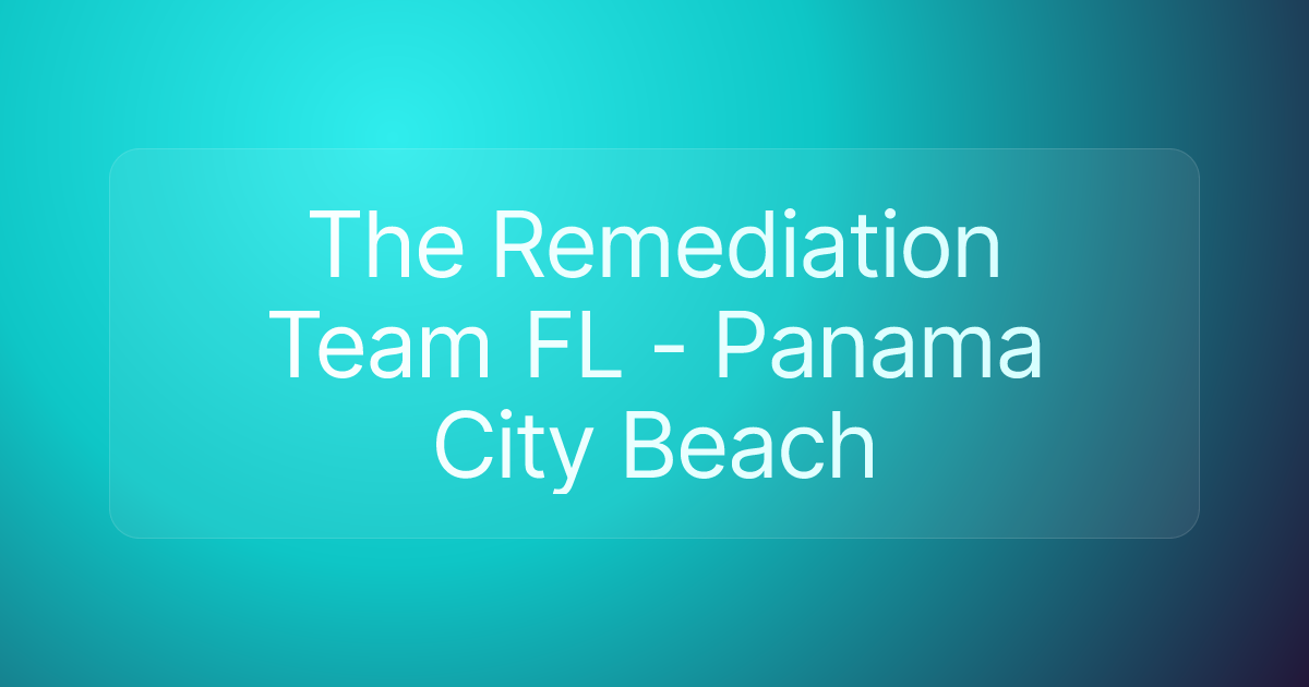 The Remediation Team FL - Panama City Beach