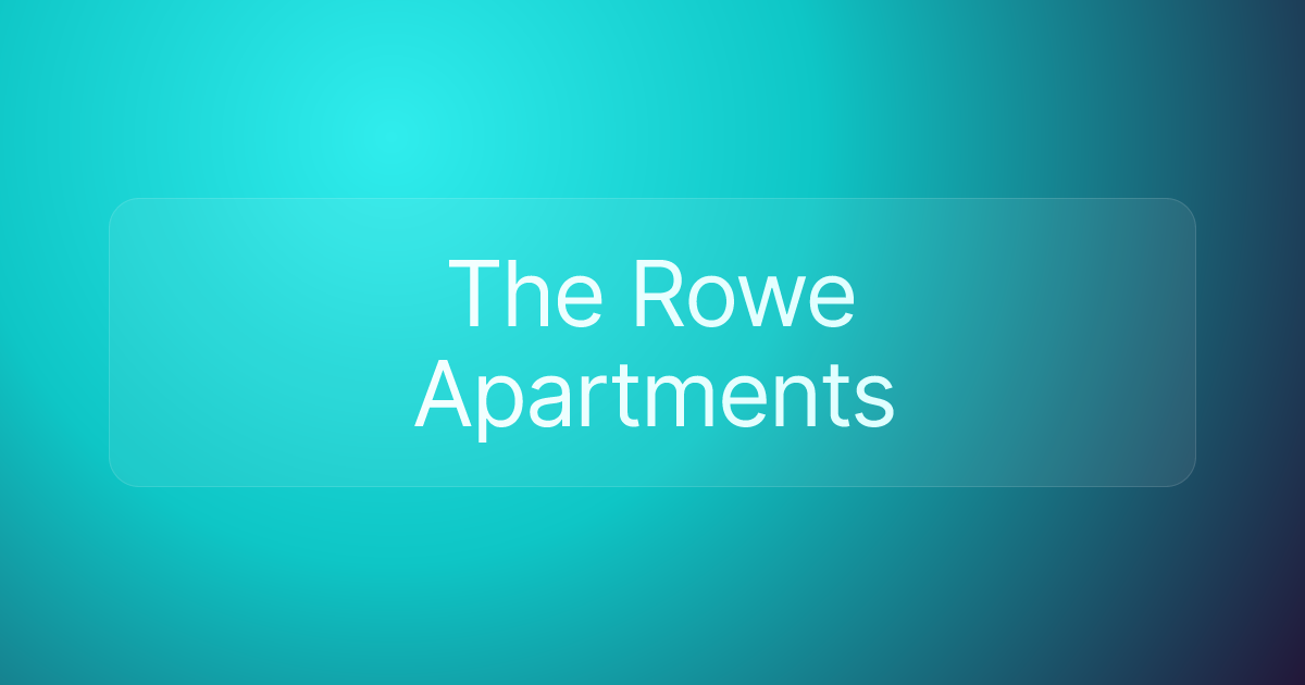 The Rowe Apartments