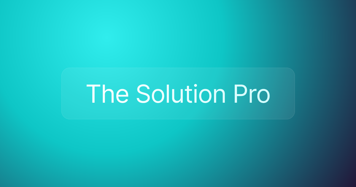 The Solution Pro