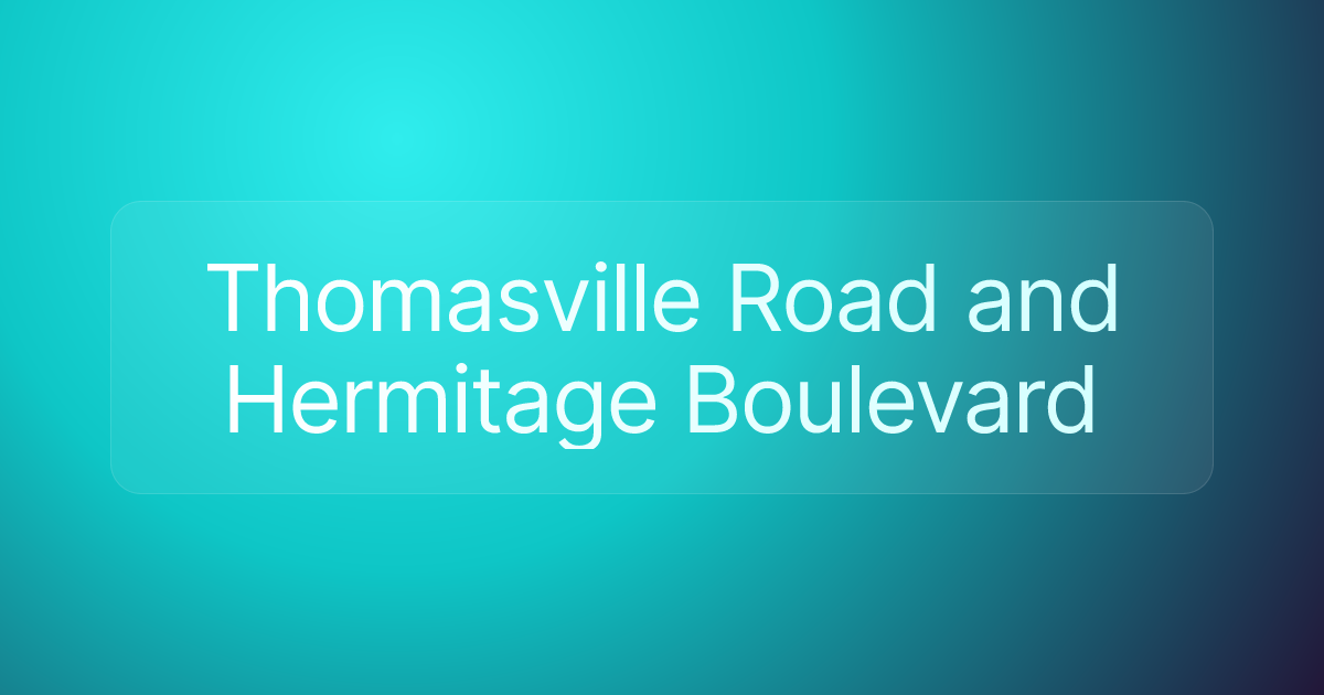 Thomasville Road and Hermitage Boulevard