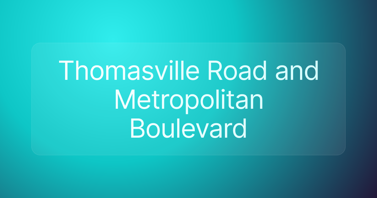 Thomasville Road and Metropolitan Boulevard