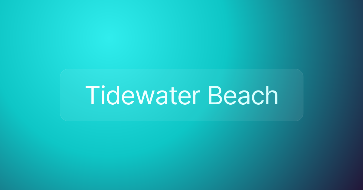 Tidewater Beach