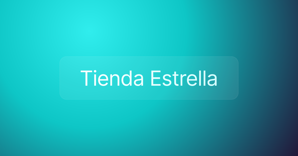 Tienda Estrella