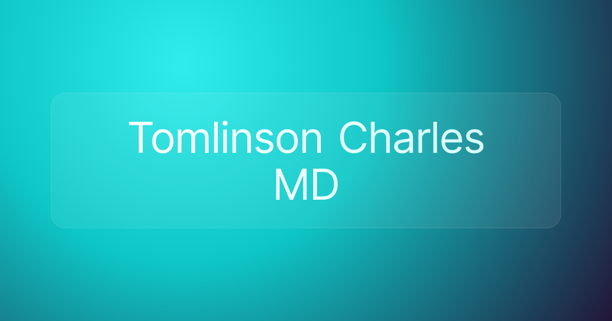 Tomlinson Charles MD