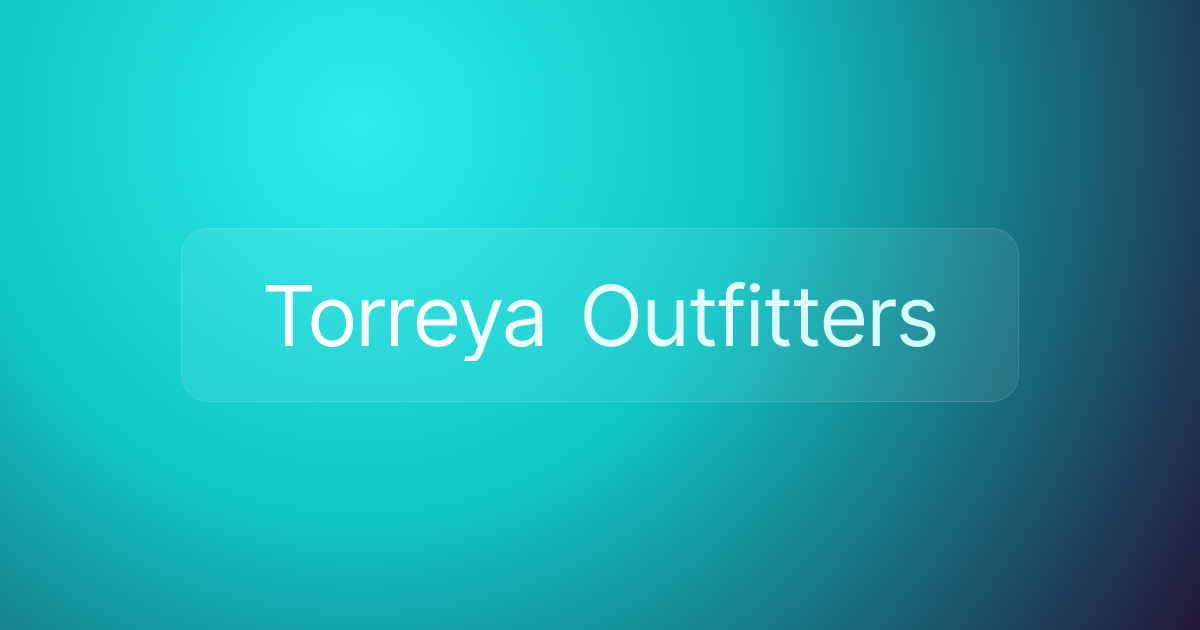 Torreya Outfitters