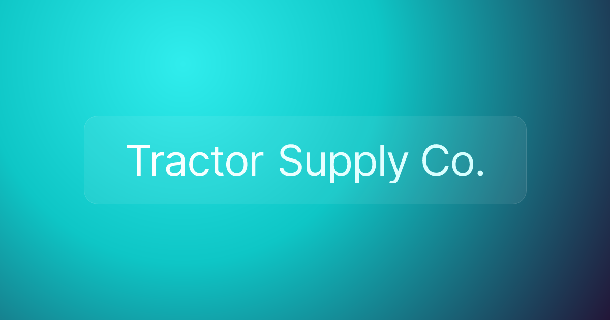 Tractor Supply Co.