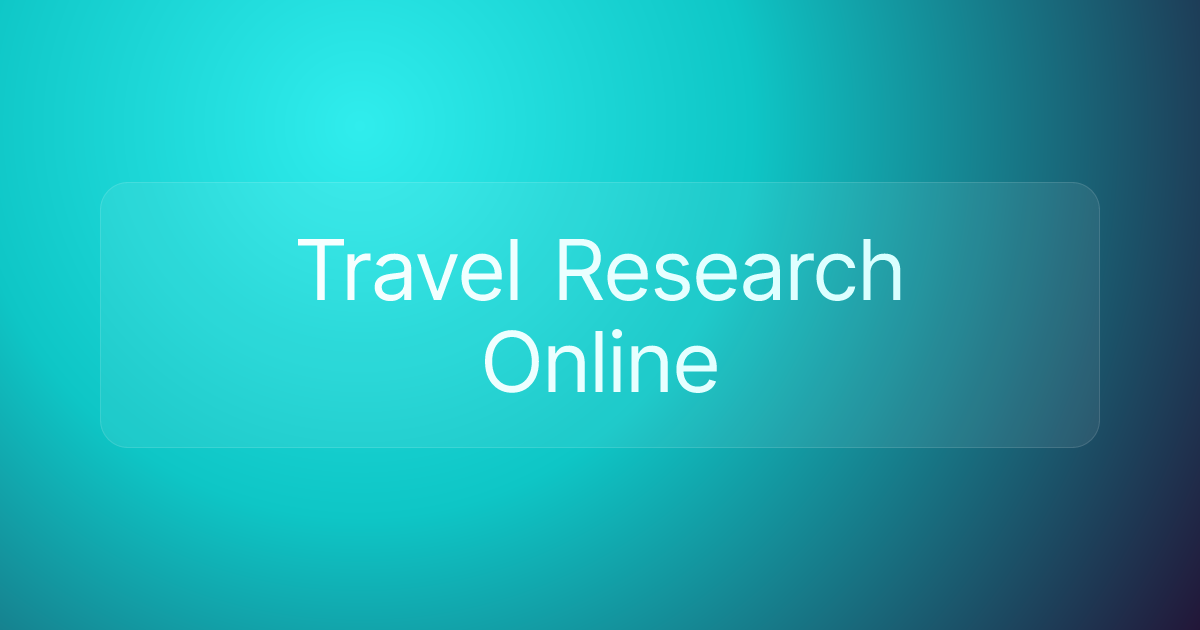 Travel Research Online