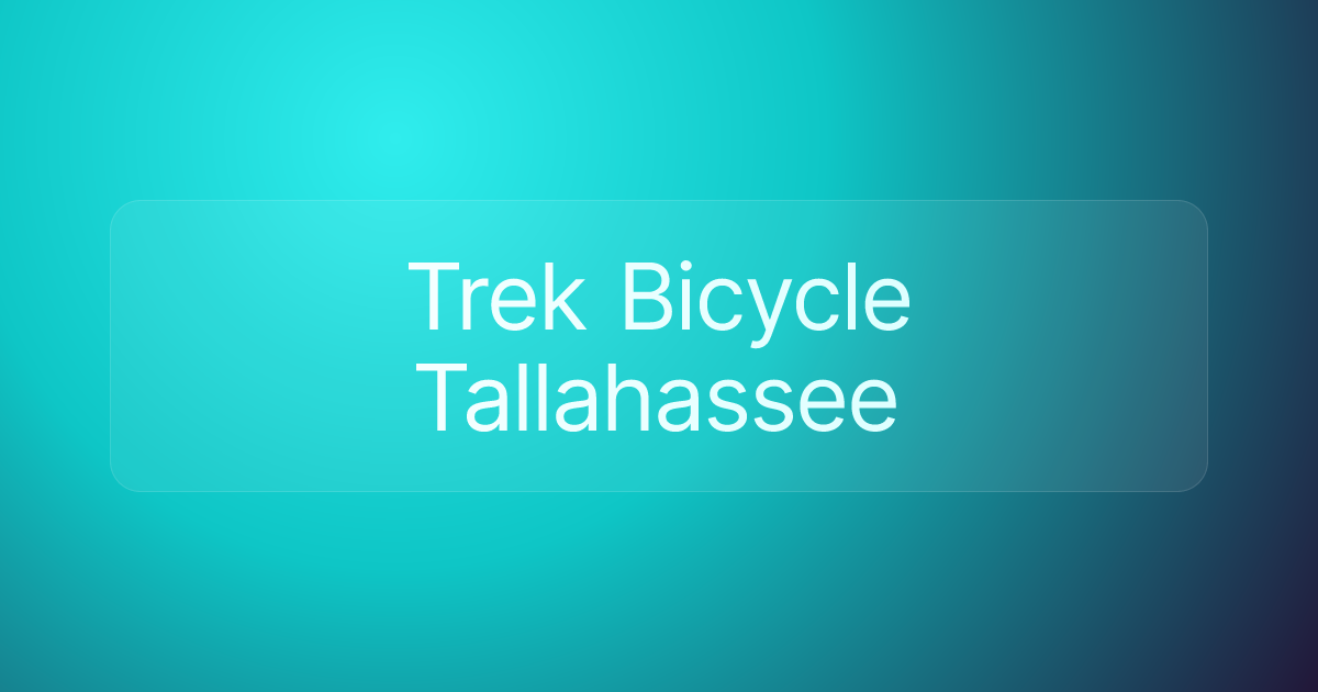 Trek Bicycle Tallahassee