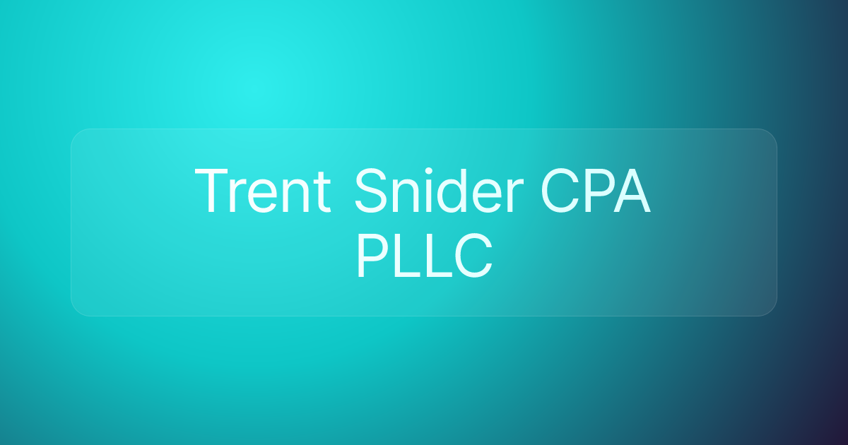Trent Snider CPA PLLC