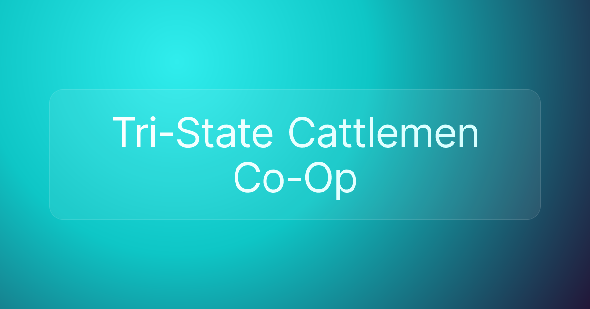Tri-State Cattlemen Co-Op