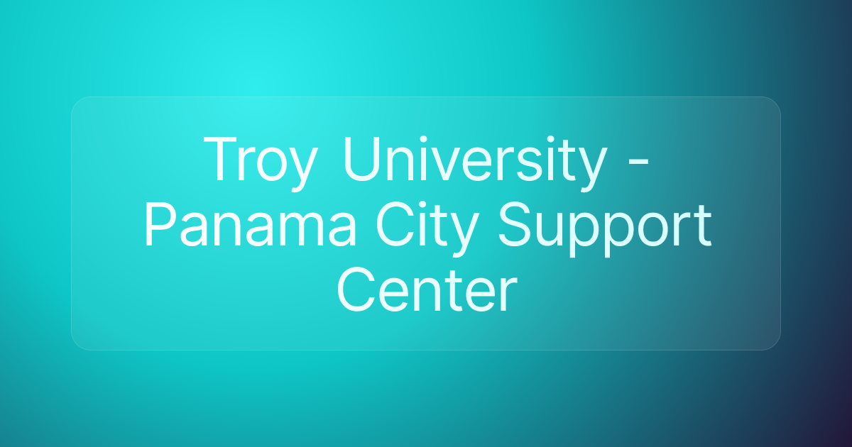 Troy University - Panama City Support Center