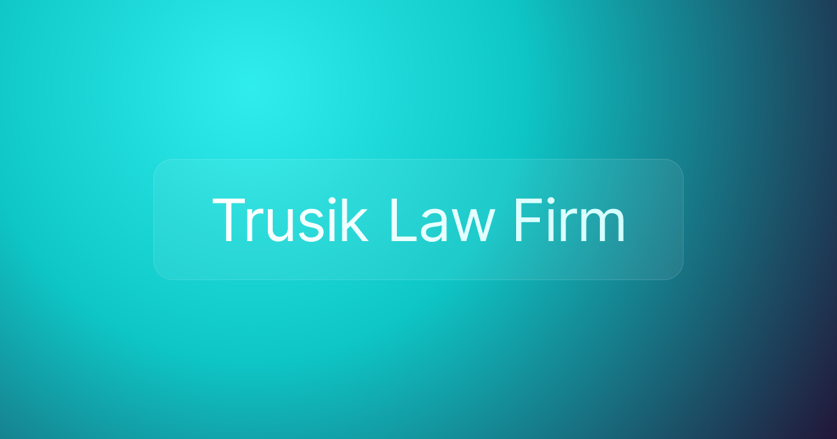 Trusik Law Firm