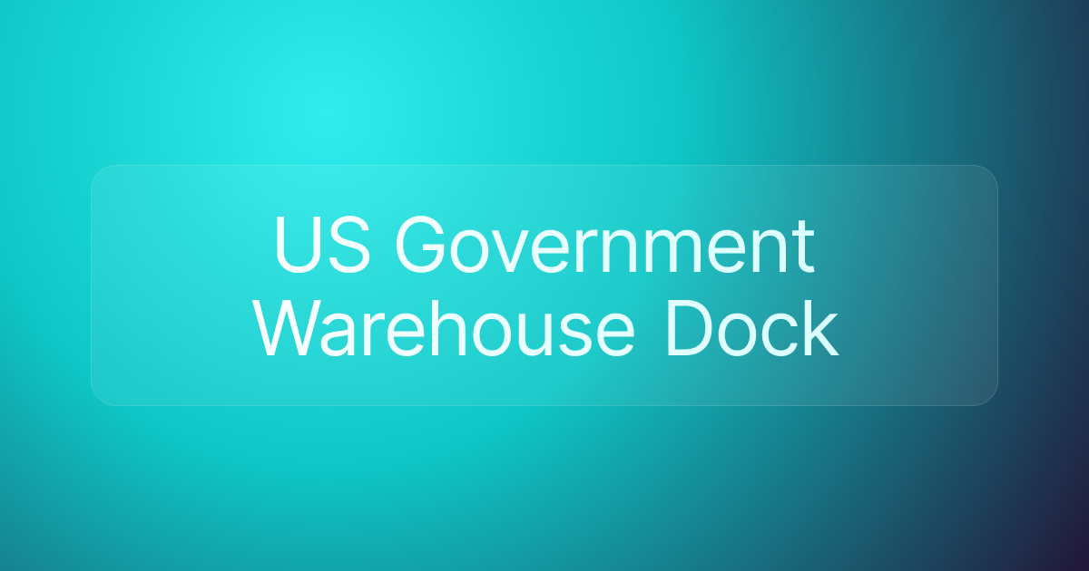 US Government Warehouse Dock