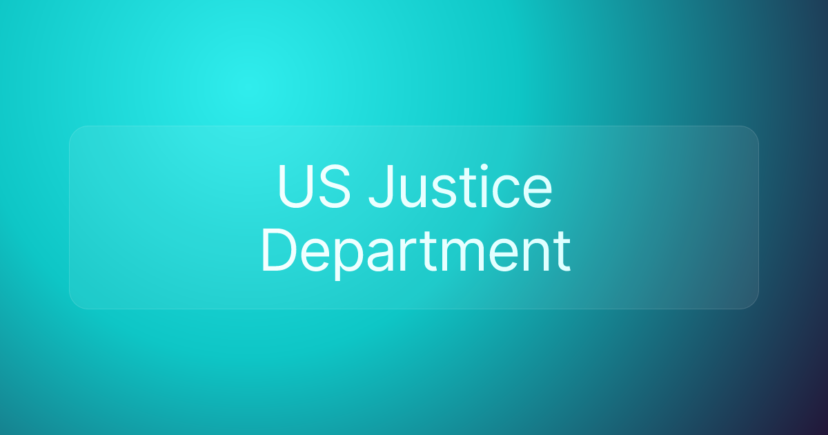 US Justice Department
