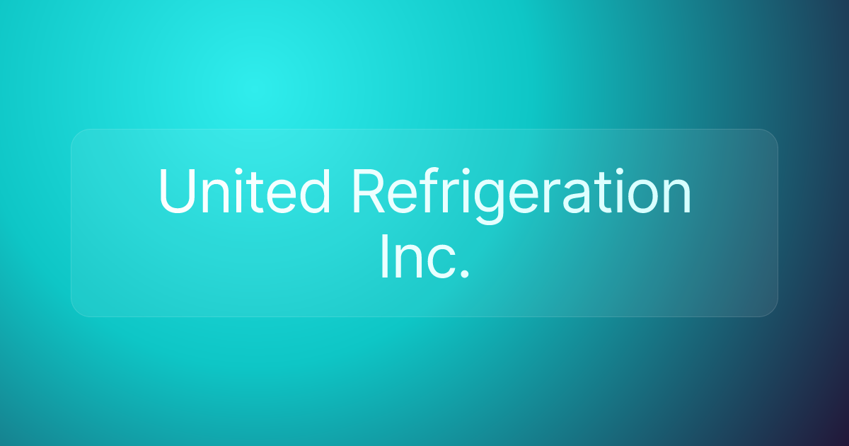 United Refrigeration Inc.