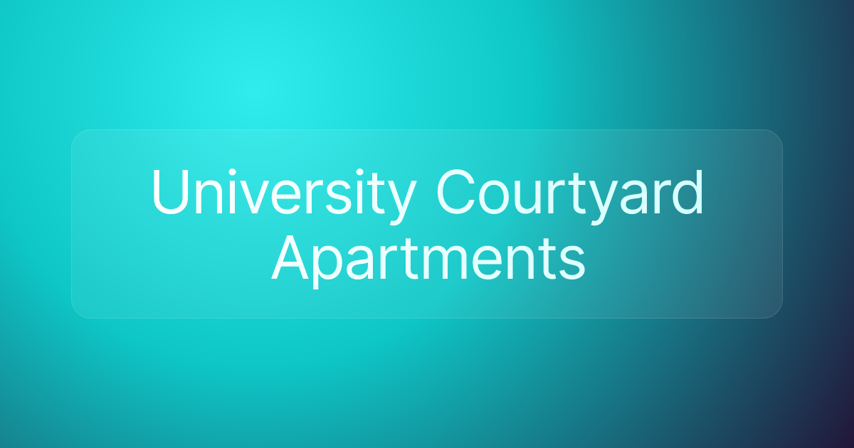 University Courtyard Apartments