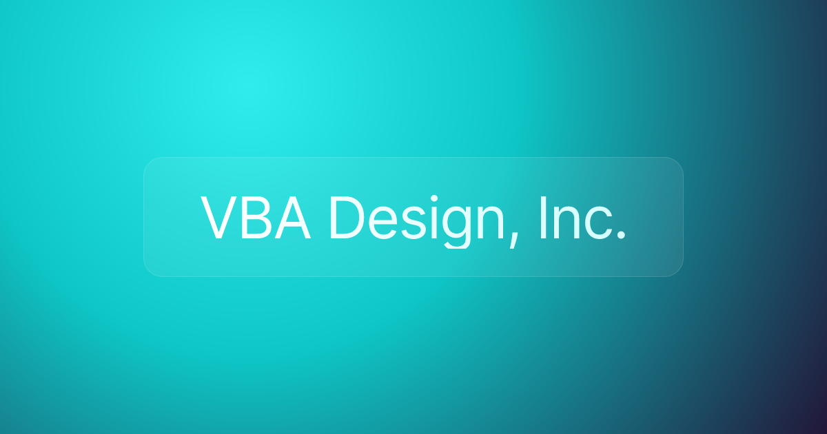 VBA Design, Inc.