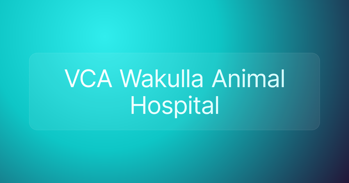 VCA Wakulla Animal Hospital