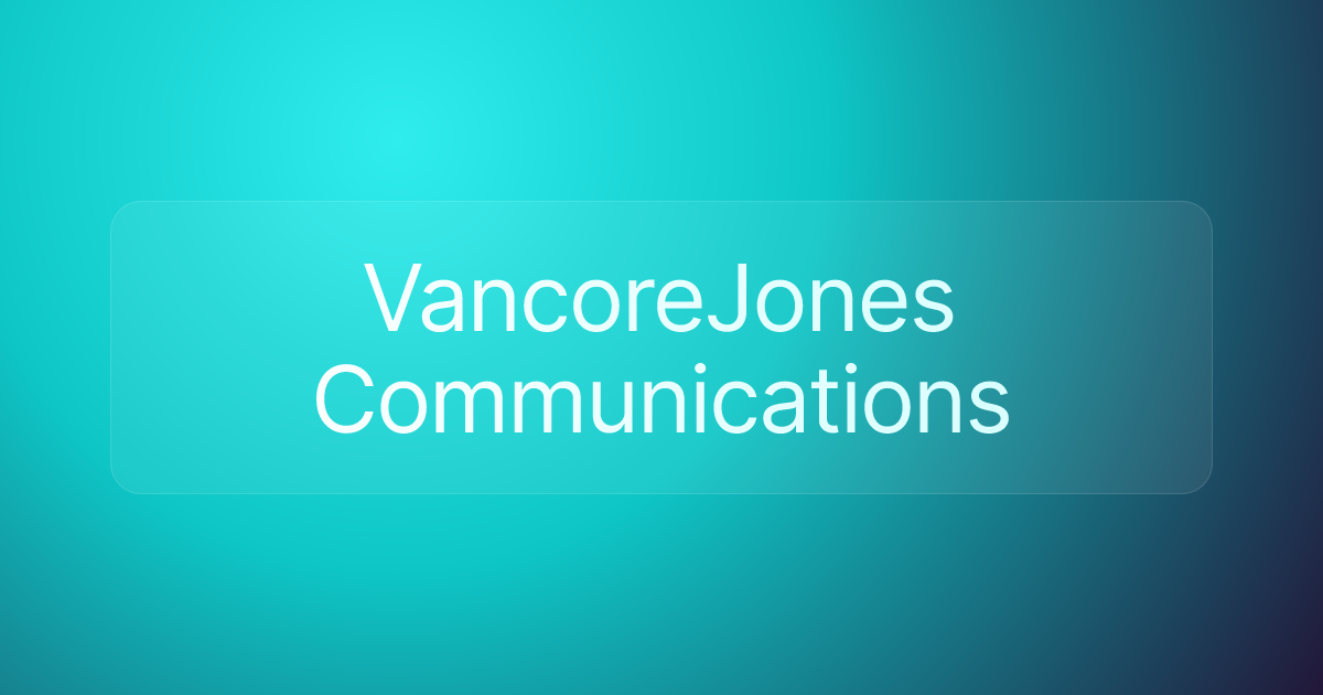 VancoreJones Communications