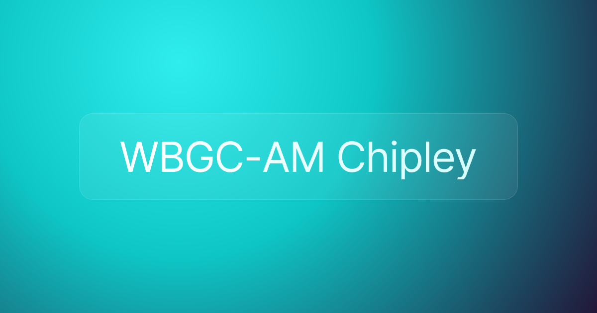 WBGC-AM Chipley