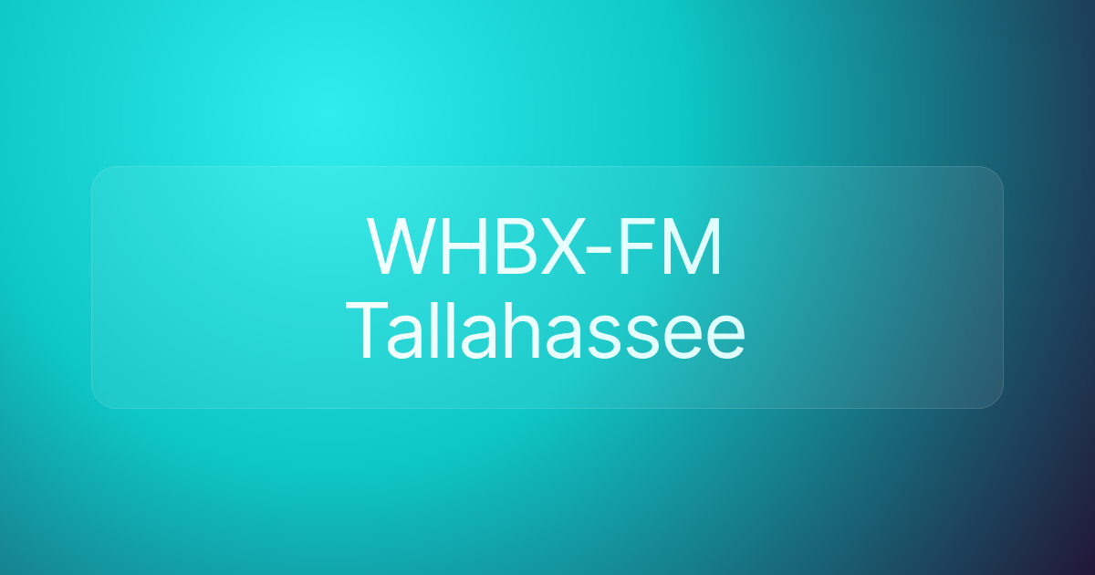 WHBX-FM Tallahassee