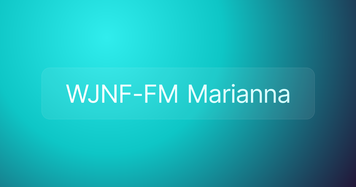 WJNF-FM Marianna