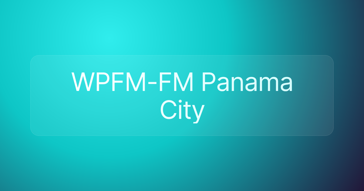 WPFM-FM Panama City