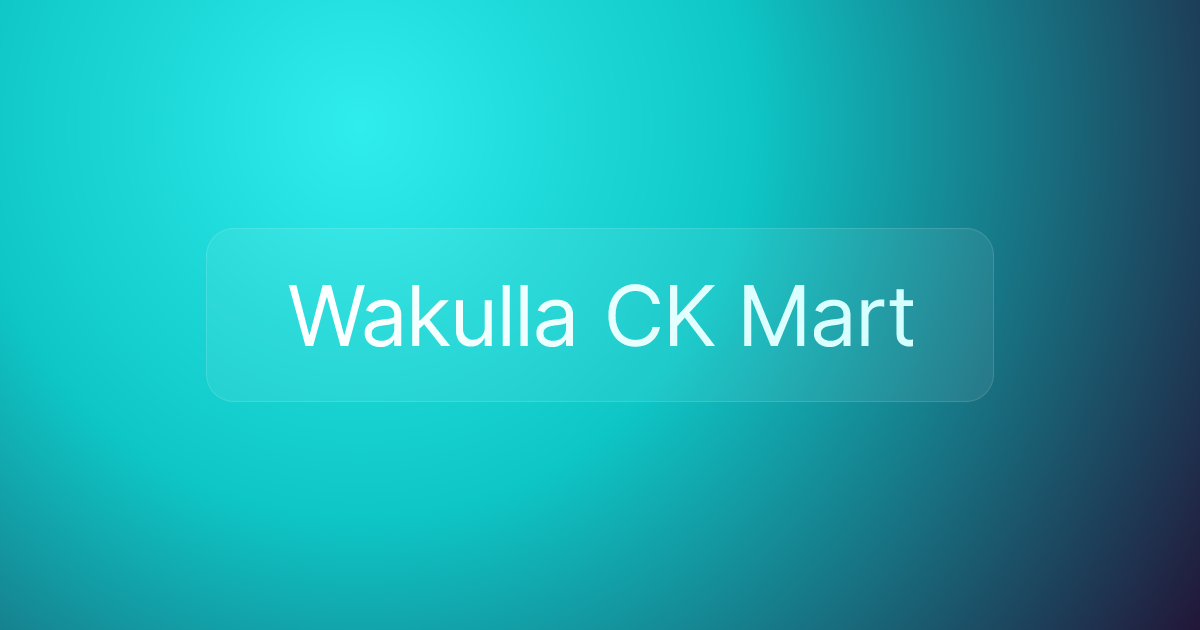 Wakulla CK Mart