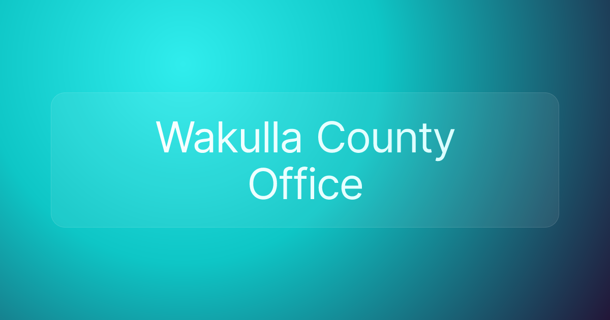 Wakulla County Office