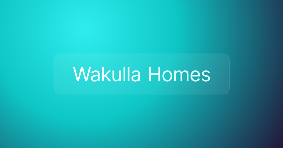 Wakulla Homes
