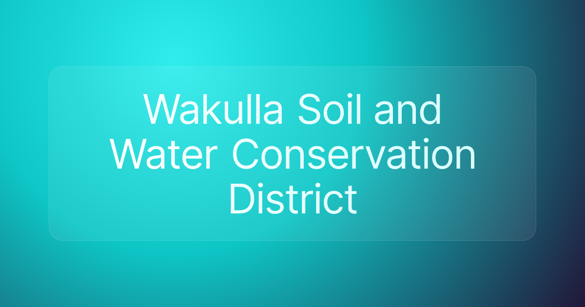 Wakulla Soil and Water Conservation District