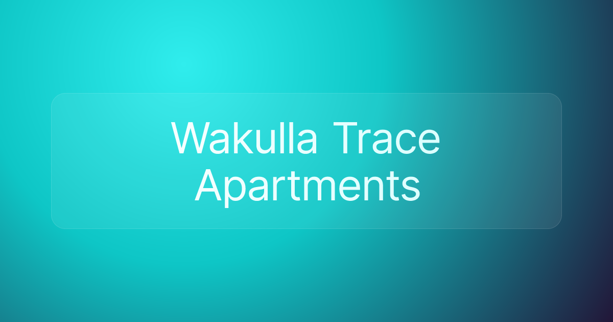 Wakulla Trace Apartments