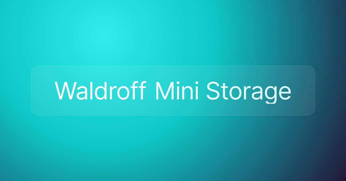 Waldroff Mini Storage