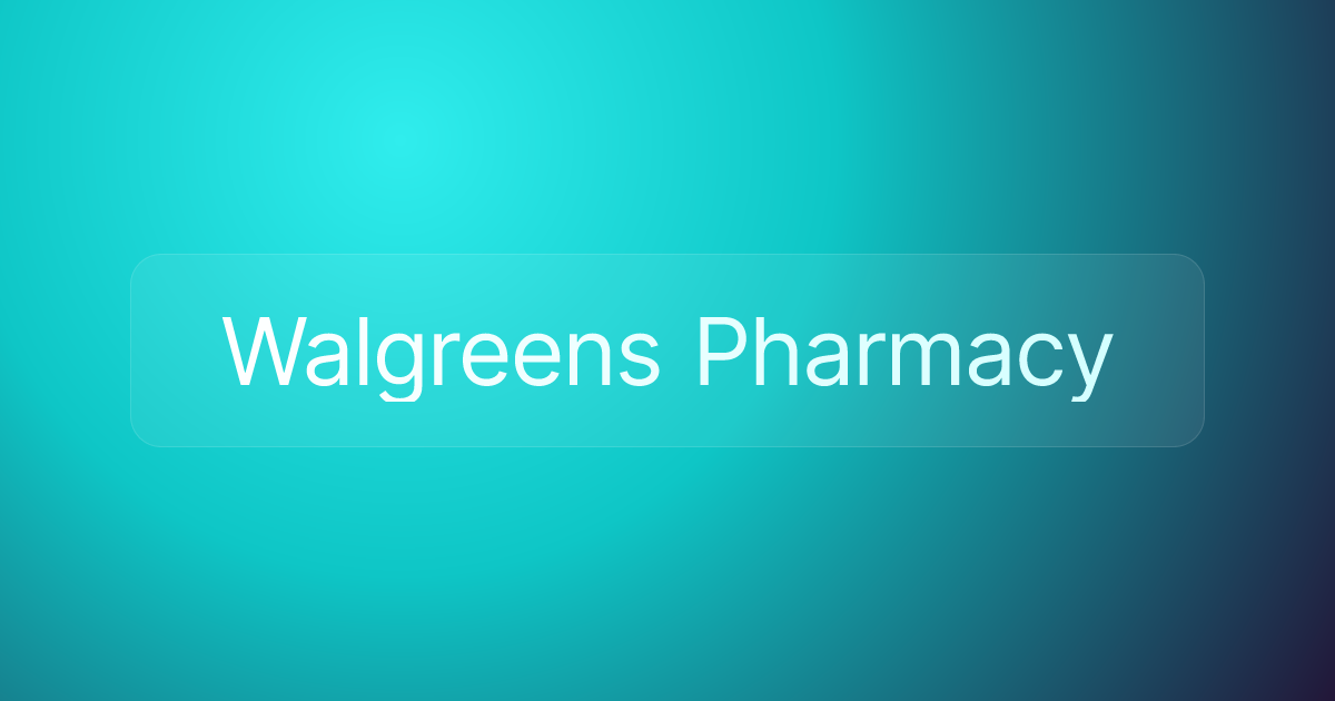 Walgreens Pharmacy