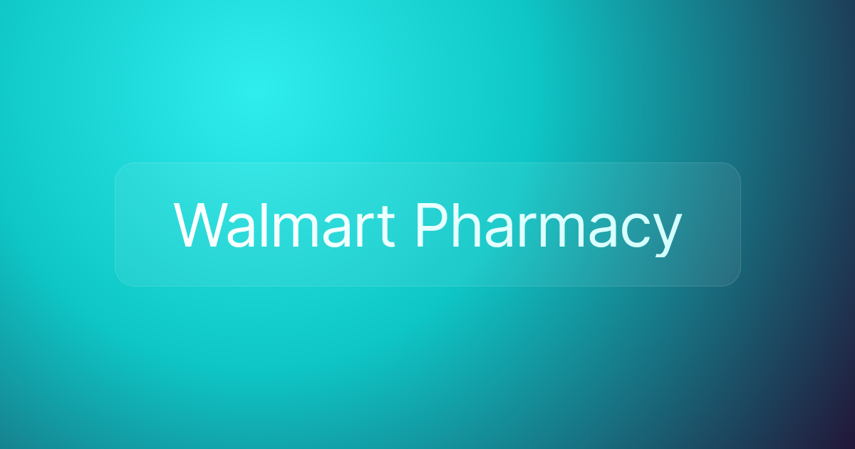 Walmart Pharmacy